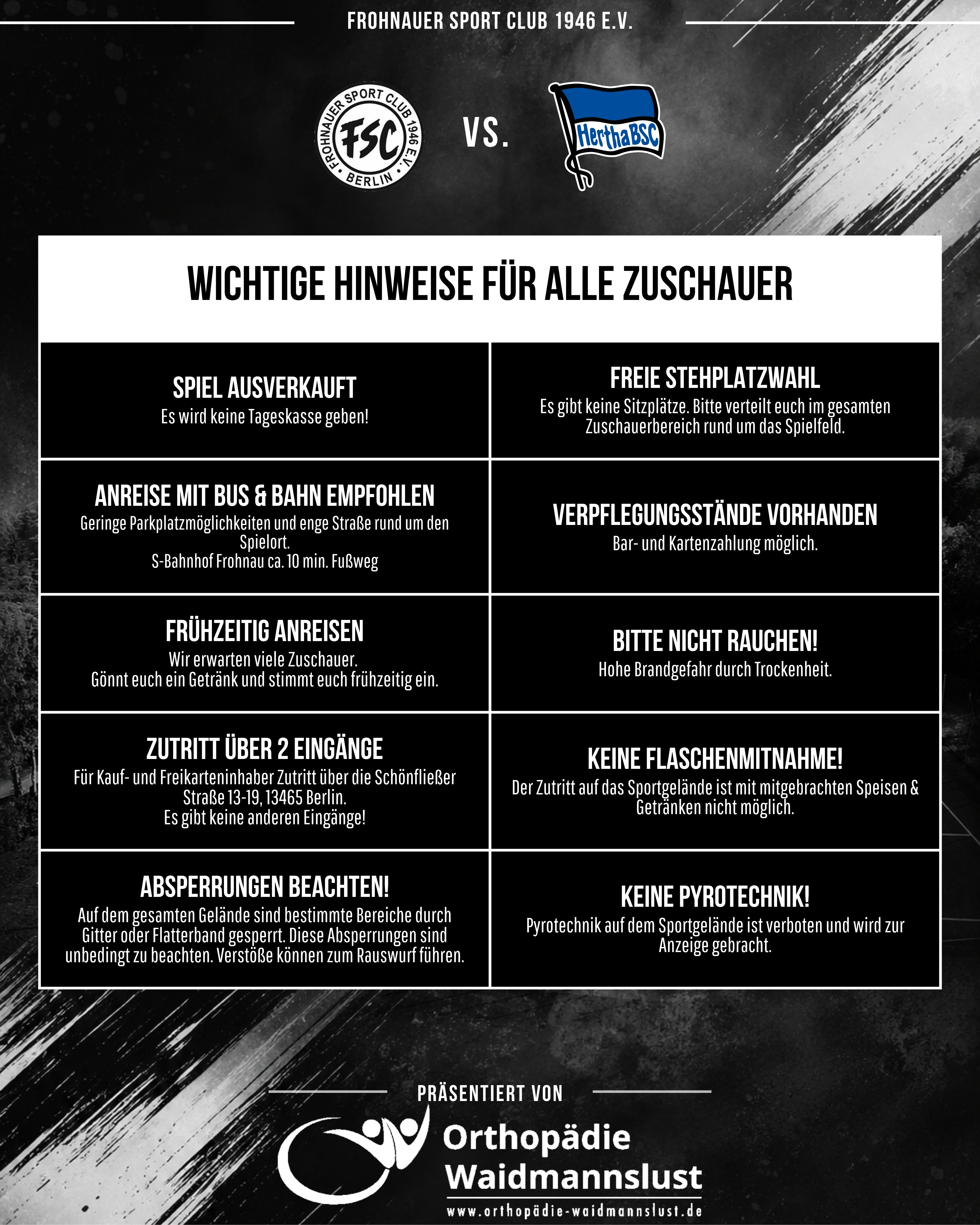 Wichtige Hinweise zum Spiel!